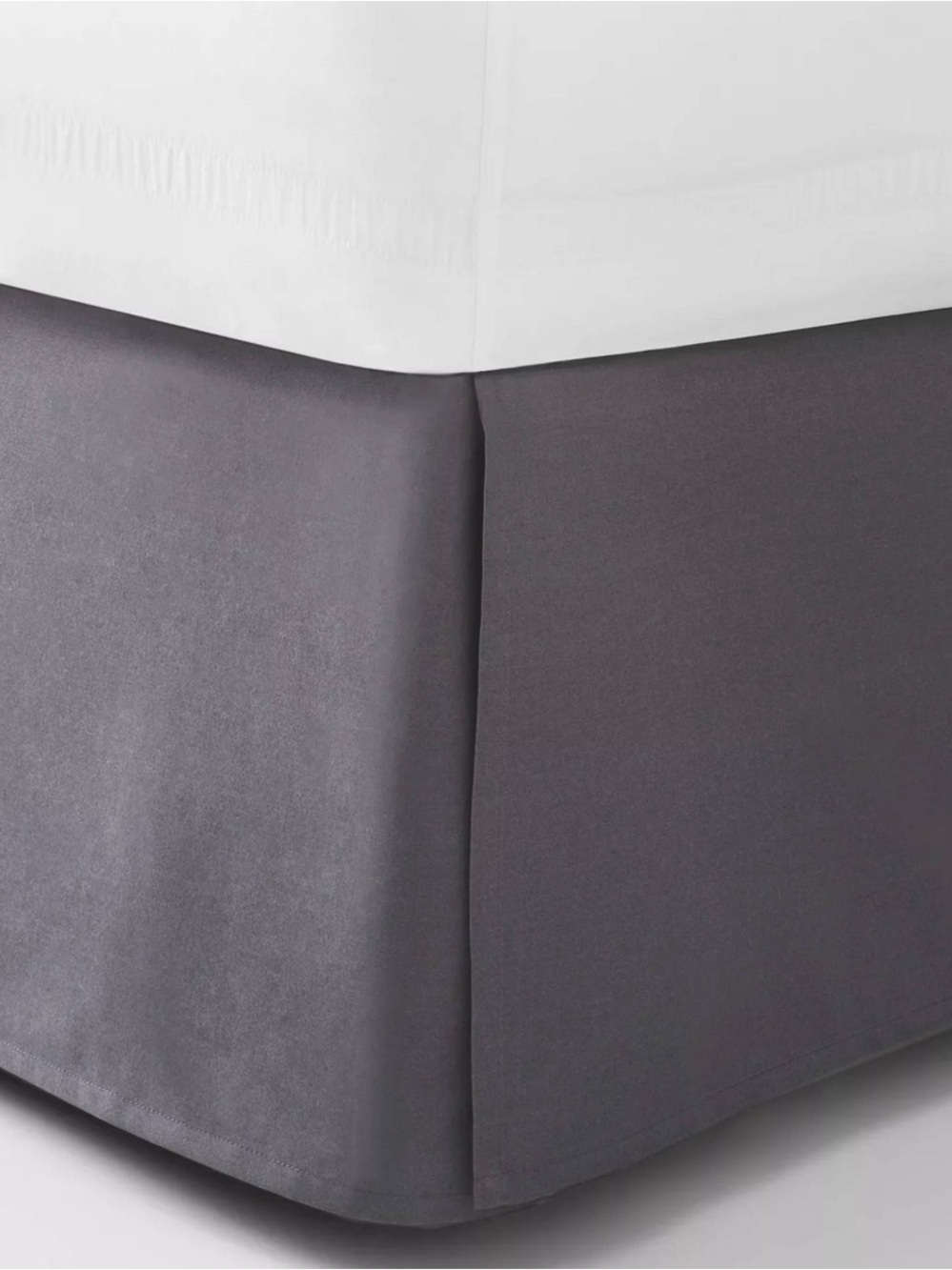 Room Essentials Gray Bed Skirt: Tailored Twin Bed Skirt, New